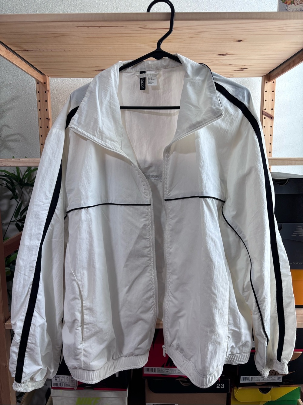 H&M White and Black Casual Jacket